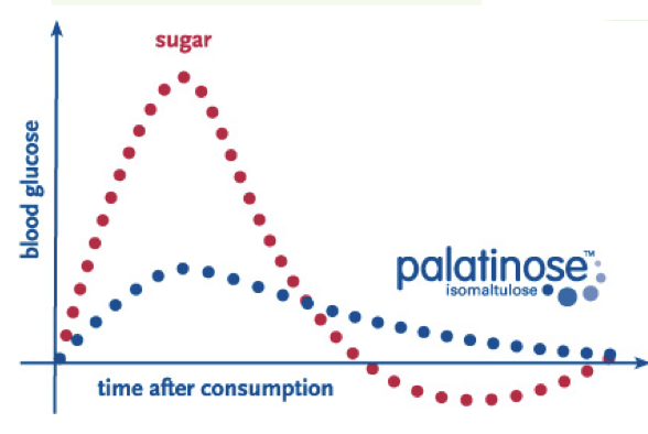 Blood glucose response: Sugar vs Palatinose